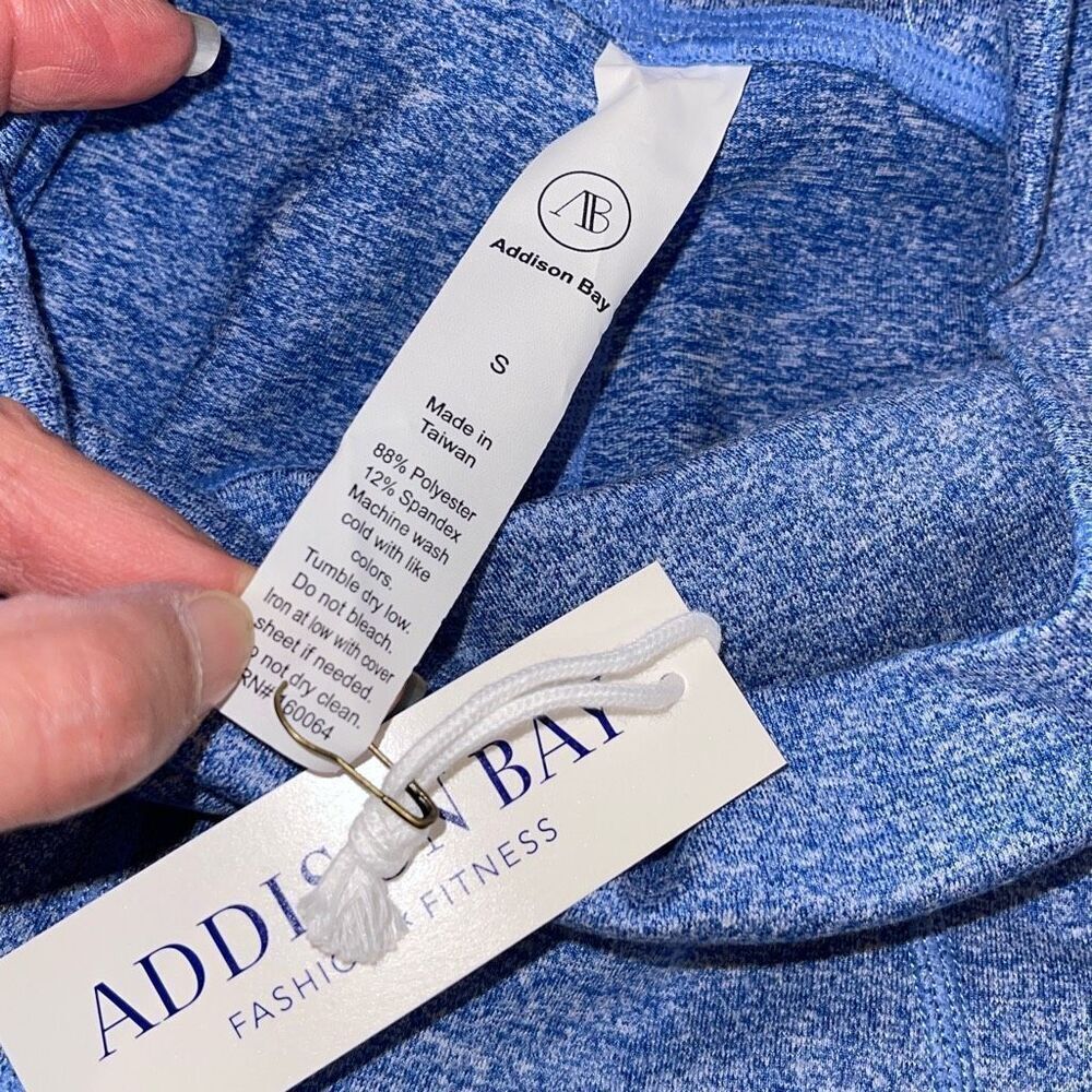 Addison Bay Womens Heather High Waisted Ludlow Pull-on Leggings Blue Small NWT - Picture 10 of 13